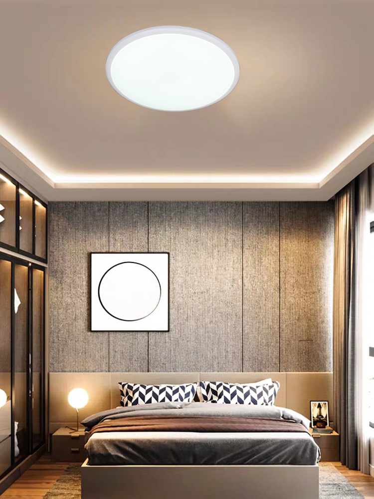 Wholesale Simple Intelligent Wireless Remote Control Indoor Round Bedroom Fixtures Modern Led Ceiling Light