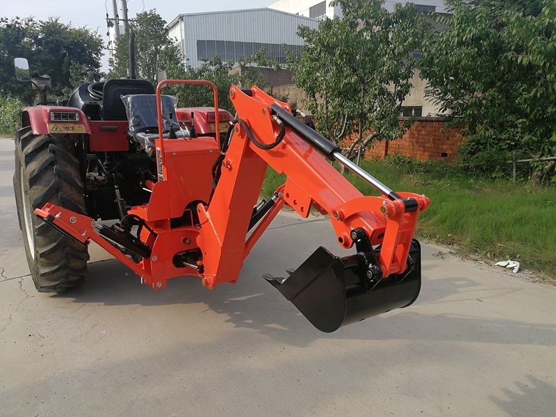 Towable tractor backhoe and backhoe for farm tractor