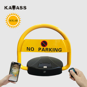 car solar power remote control smart app no parking space lock saver blocker with solar panel