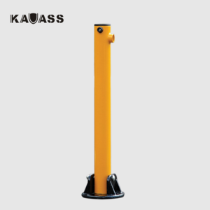 Carbon steel collapsible Manual fold down vehicle Security Bollard