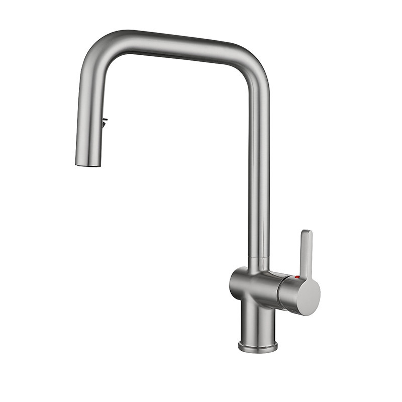 brushed commercial gooseneck kitchen sink taps faucet