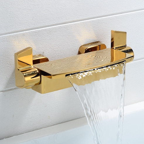 high quality bathroom gold bath tub shower mixer faucet set