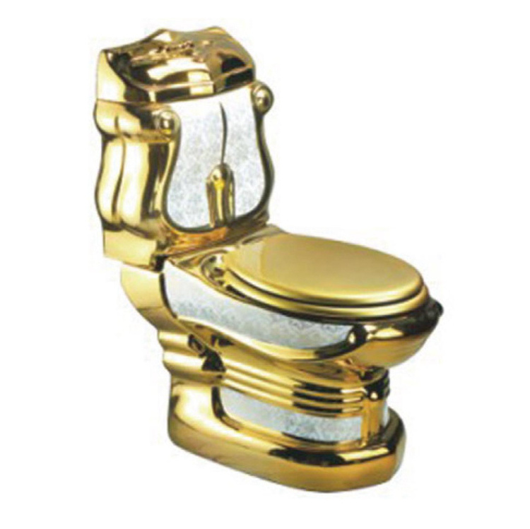 middle east diamond high quality gold color toilet bowl luxury golden toilet