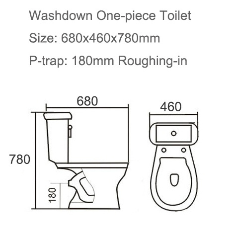 ceramic sanitary ware two piece closet african toilet