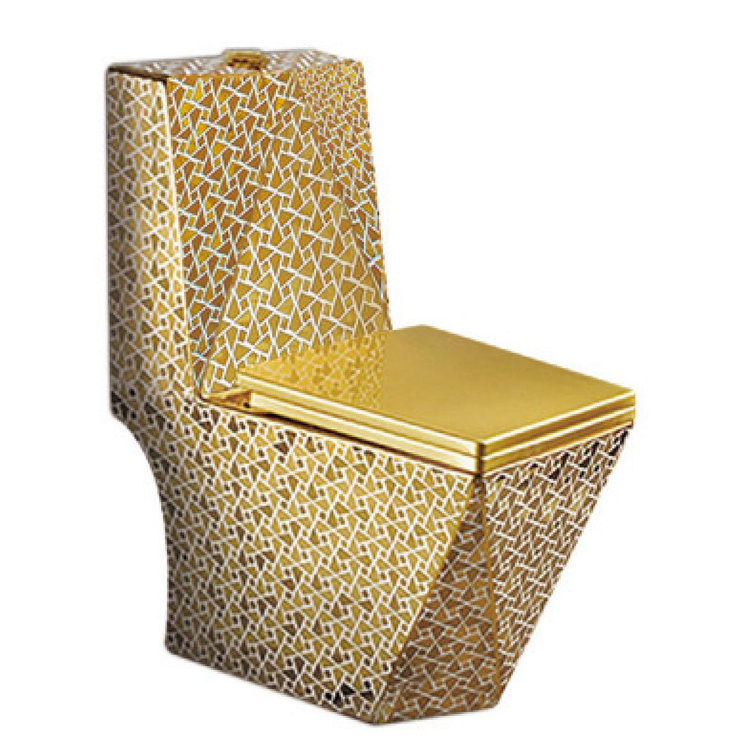 royal ceramic western gold toilet for sale