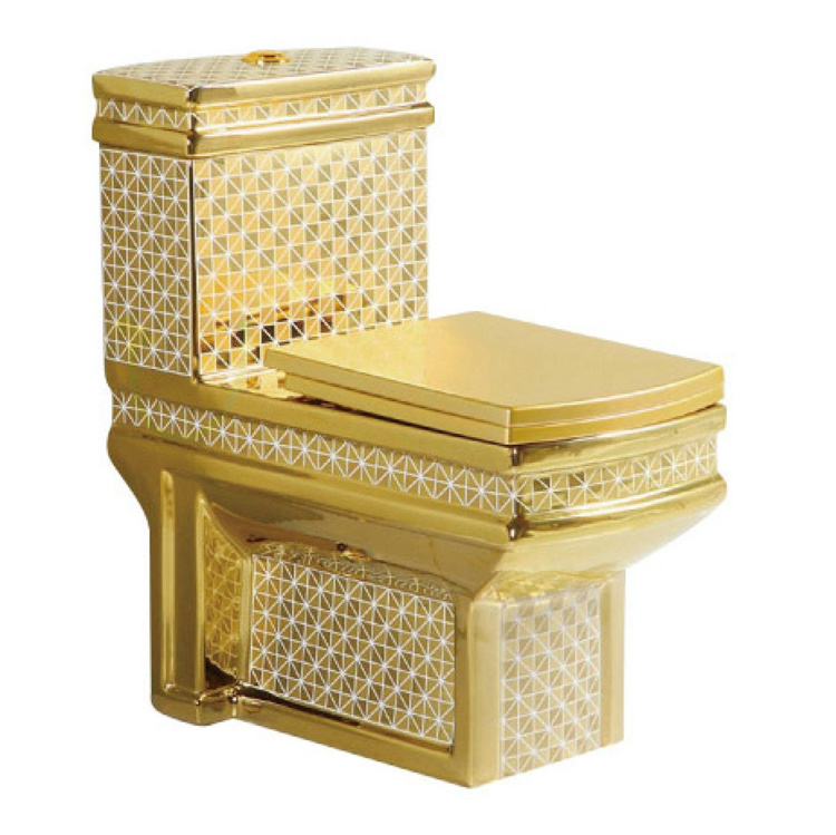 royal ceramic western gold toilet for sale