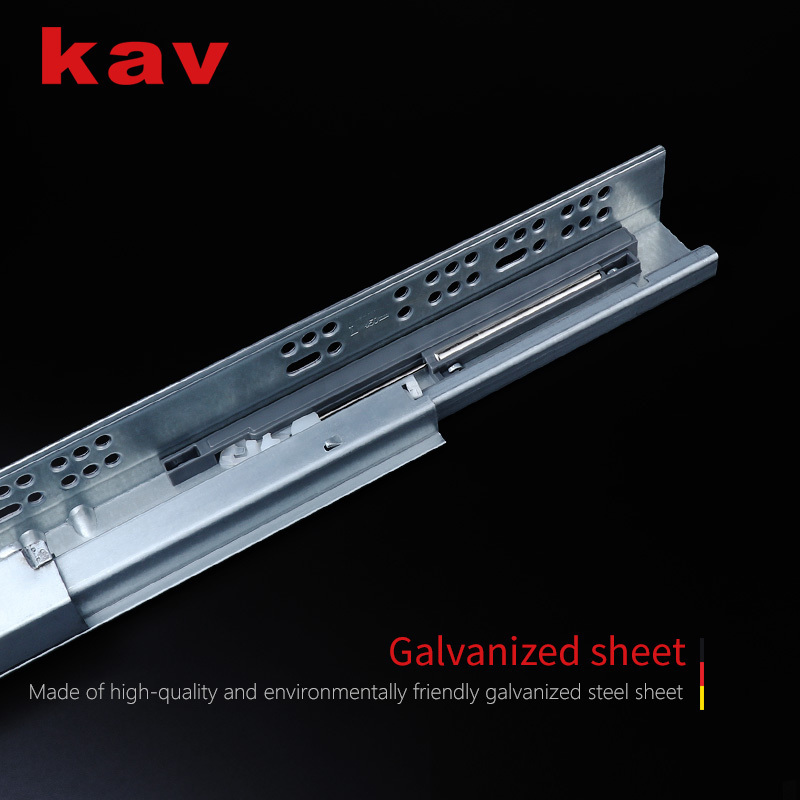 Full Extension Synchronize Rail Soft Close 3D Adjustment Undermount Concealed Drawer Slide With Handle