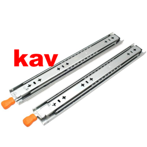 100kgs loading heavy duty drawer slide 53mm width locking system ball bearing slide