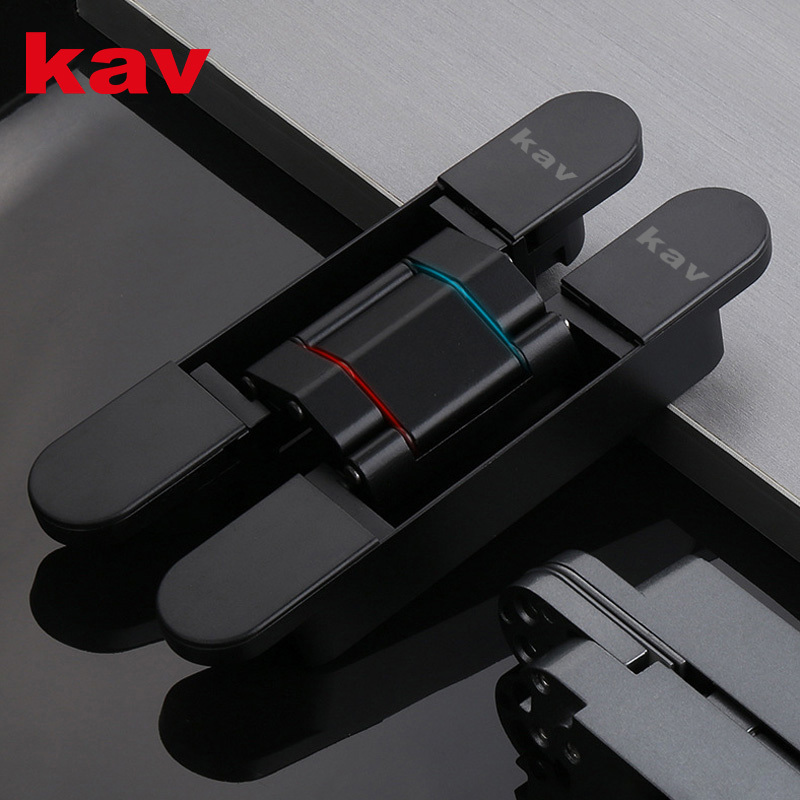 kav heavy duty 3d adjustable invisible concealed hinge for furniture door