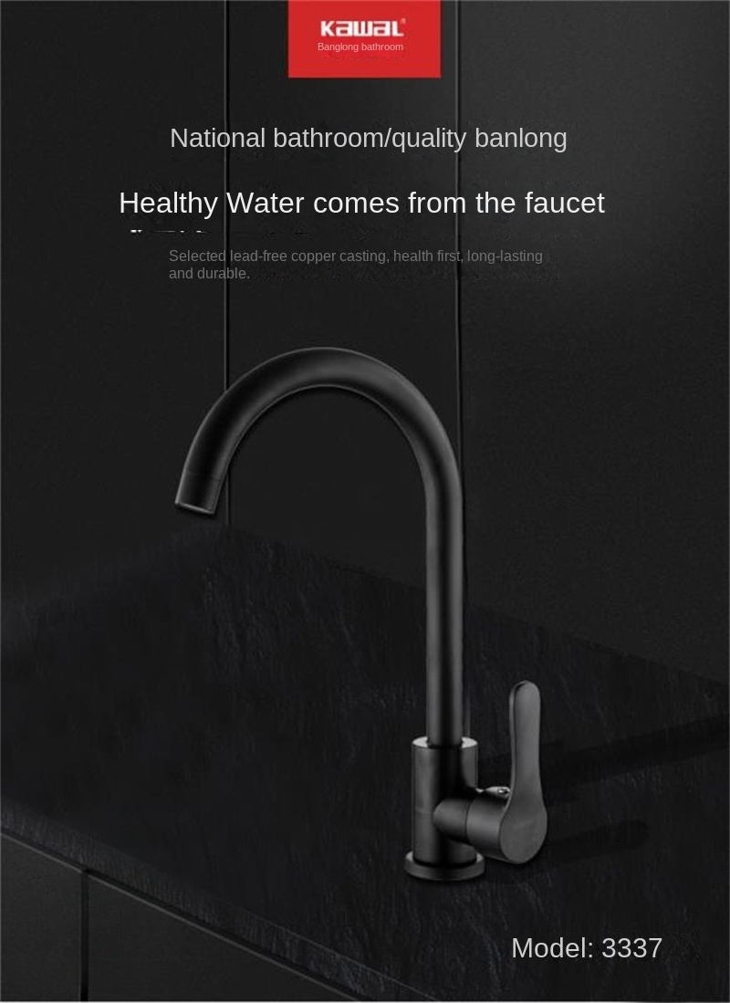 KAWAL Home Companion practical Pull type swan neck Hot and cold Faucet for Kitchen