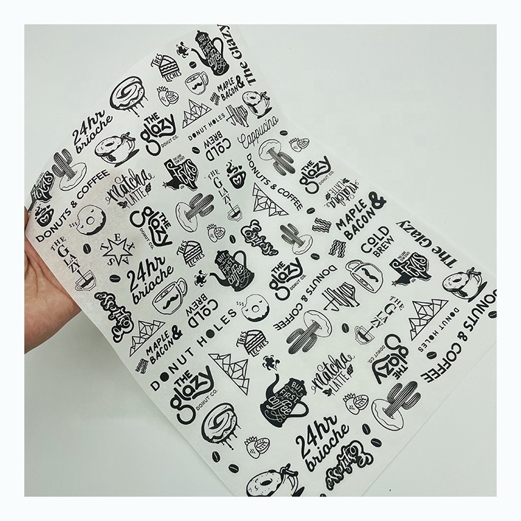 personalized wax bread wrapping paper food paper sheet