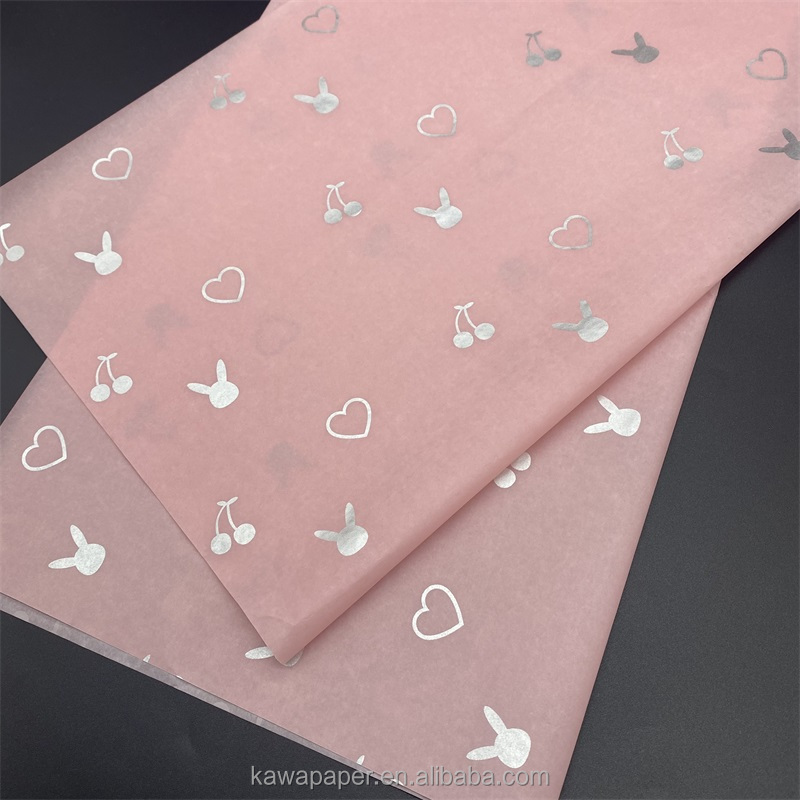 custom designed wrapping tissue paper with logo seidenpapier for clothes gift packaging