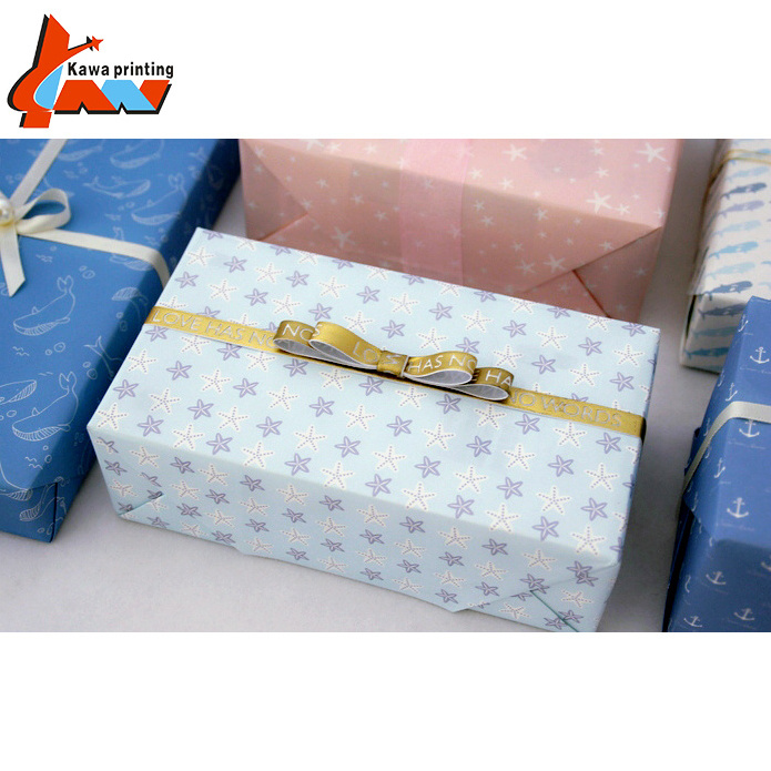 Custom gift wrap paper tissue gold wrapping paper for gift packaging