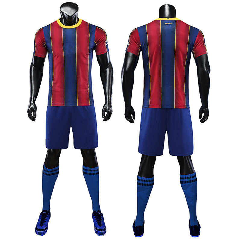 High quality  football jersey 2021  wholesale custom foot jersey sublimation print sport men's football soccer jersey shirt sets