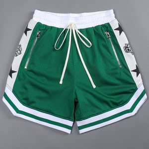 Summer custom mens mesh shorts zipper pocket men's gym shorts Outdoors Exercise basketball shorts for man