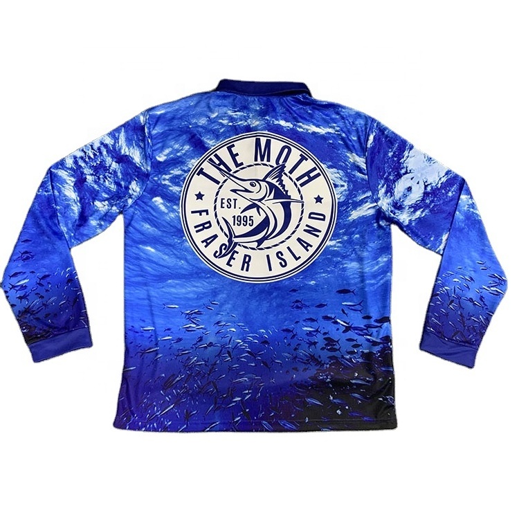 latest design uv protection quick dry blank fishing shirts custom fishing jersey