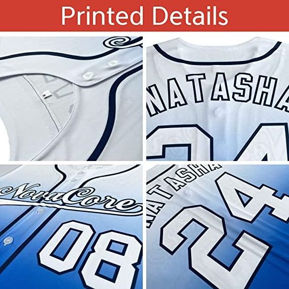 Wholesale Personalized Baseball Button Down Shirts Stitched Men Women Youth Kids Sports Uniform Custom Baseball Jersey