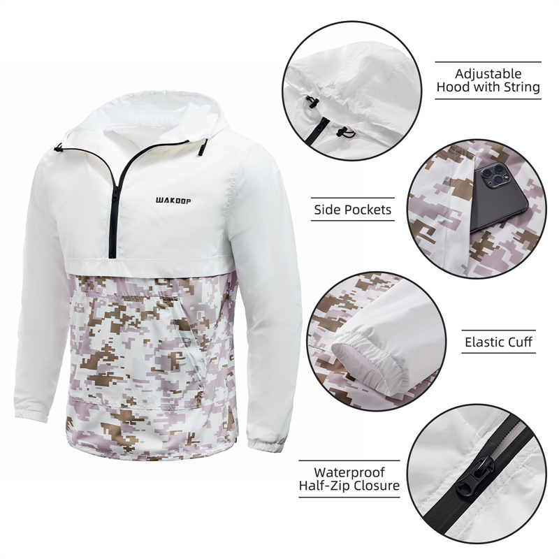 Manufacture Wholesale Custom Waterproof Sublimated Sportswear Windbreak Motorcycle Jacket Zipper Hoody Men Jackets