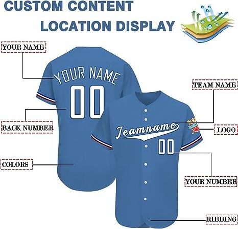 Wholesale Personalized Baseball Button Down Shirts Stitched Men Women Youth Kids Sports Uniform Custom Baseball Jersey