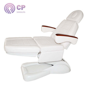 Best Professional Electric Height Adjustable Pedicure Recliner Wooden Handrail Electric Massage Table With Face Cradle