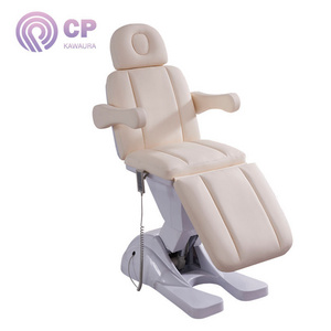 Factory Direct Sale 3/4 Motors Beauty Salon White Aesthetic Chairs Adjustable Reclining Lash Chair Recliner Beauty Salon