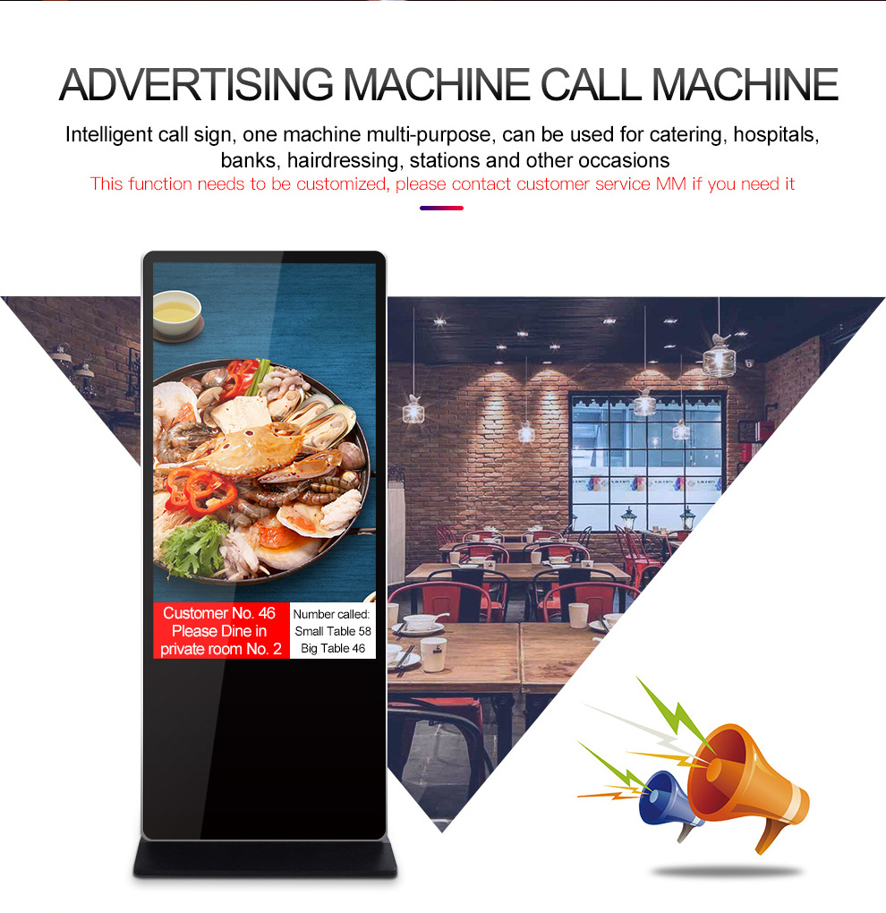 Best Price Interactive Signage And Digital Displays Free Standing Commercial Advertising Touch Screen Kiosk