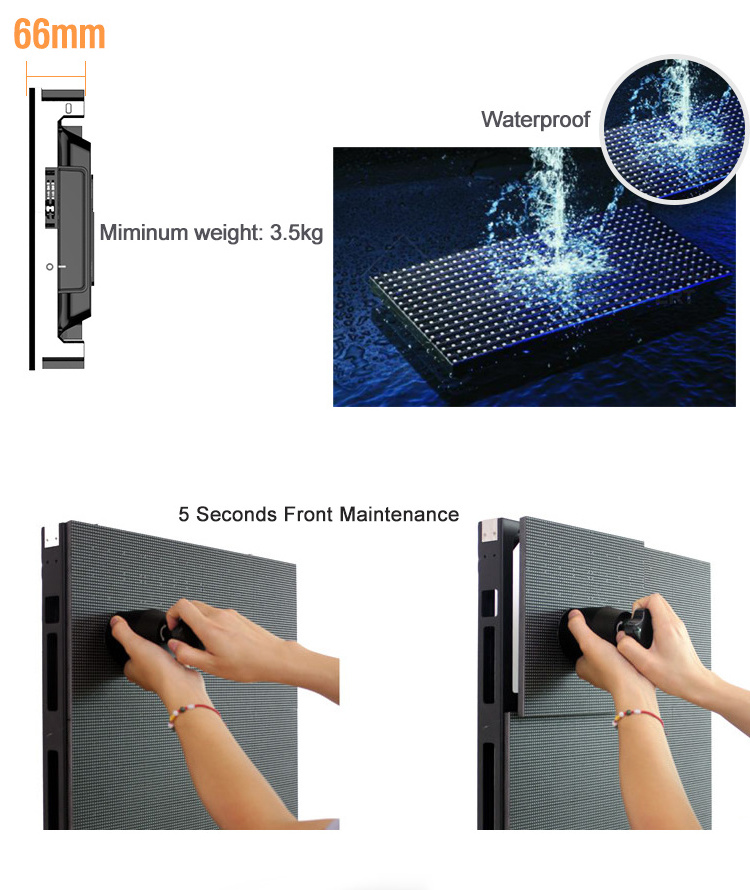 Indoor LED Display Screen Outdoor LED Video Wall Panel Waterproof TV Screen for Elevator Display