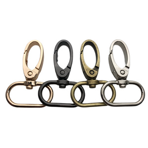 Wholesale Customized Metal Gold Brass Lobster Clasp Swivel Snap Handbag Hook Carabiner Buckle For Bag