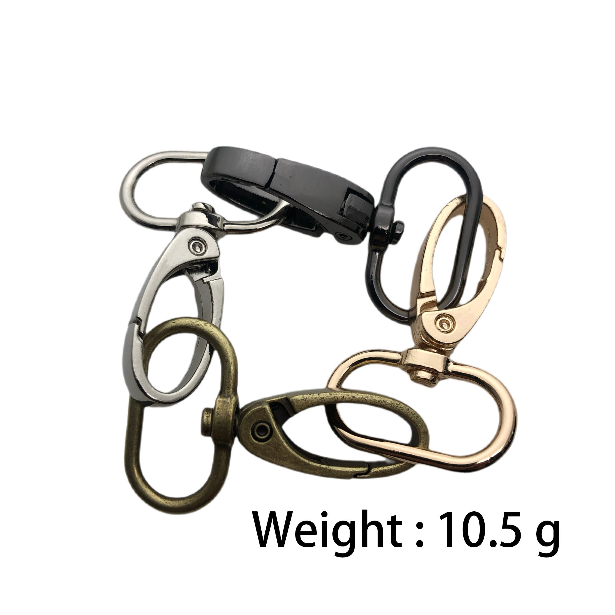 Wholesale Customized Metal Gold Brass Lobster Clasp Swivel Snap Handbag Hook Carabiner Buckle For Bag