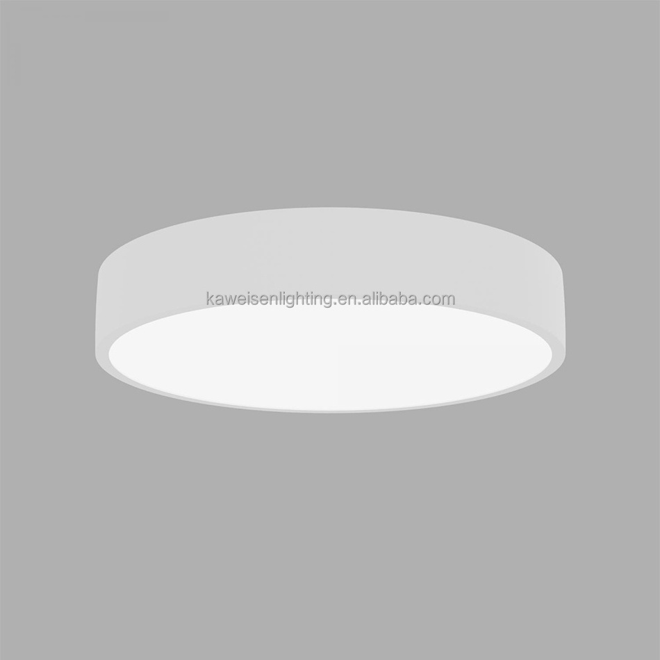 Indoor Lighting Decorative Round ceiling 40W led panel light 45cm diameter wooden surface mount light fixture for hotel home