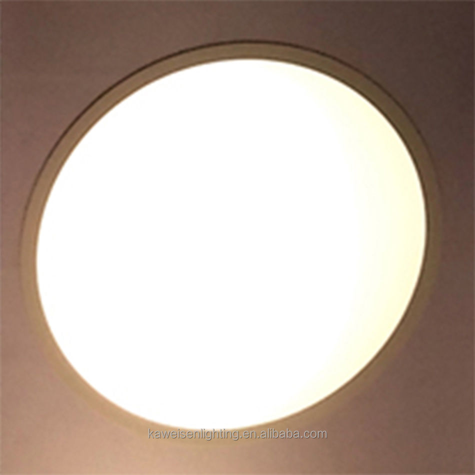 Modern interior lighting led flush mounted LED ceiling white round frame panel light creative living room library office lamps