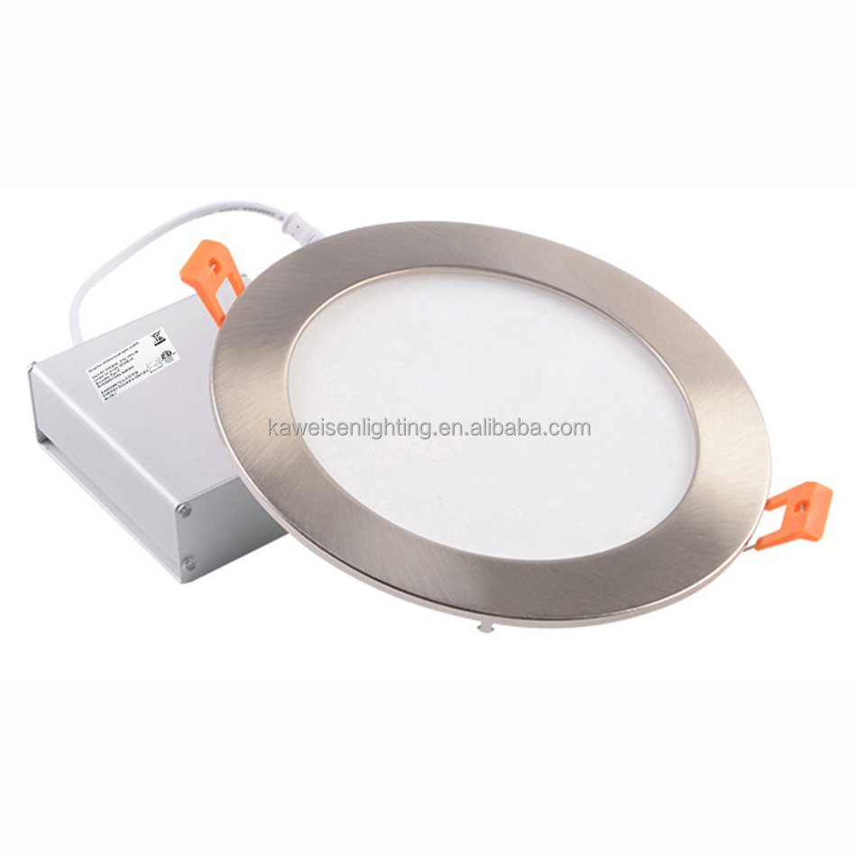 15W 8 Inch Recessed Ultra Thin Led Panel Light Retrofit Downlight Wafer Panel Ic Rated Etl Energy Star Slim Panel Ceiling Light