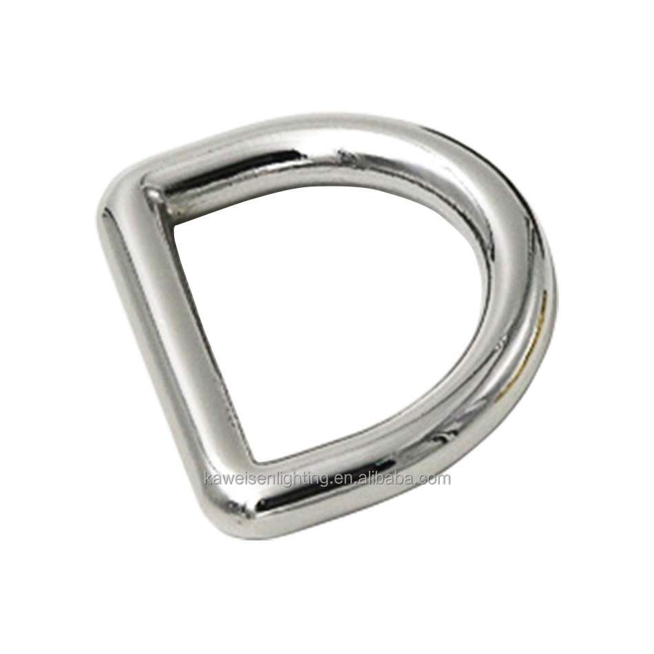 Luxury 1 inch Metal D Ring Slider Belt Buckle Strap Connector Ring For Purse Bag Alloy D-shape Seamless Bag Strap O Ring Buckles