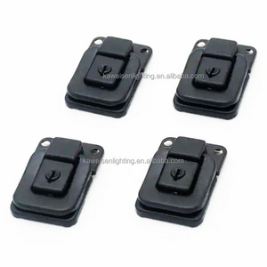 Full Black Square Drawbolt Closure Latch for Guitar Case Musical Cases Metal Lock With Key for Luggage Bag Travel Box Tool Box