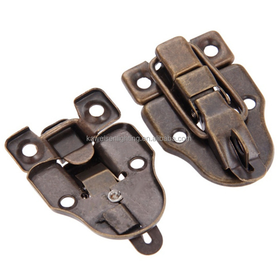 Best Selling Case Lock Latch With Safety Design Suitcase Hardware Parts Spring Metal Antique Toggle Catch Hasp Lock For Luggage