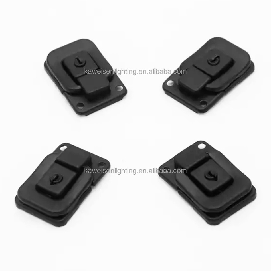 Full Black Square Drawbolt Closure Latch for Guitar Case Musical Cases Metal Lock With Key for Luggage Bag Travel Box Tool Box