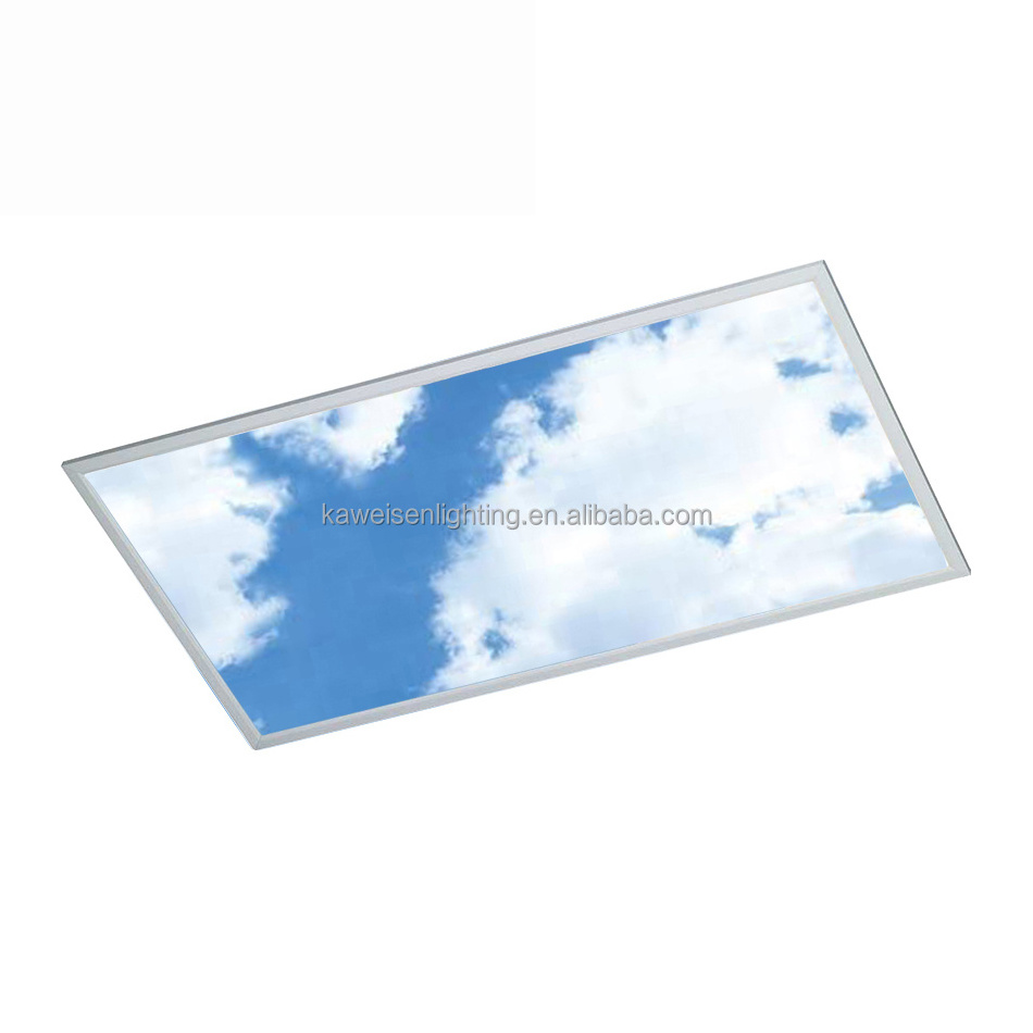 Factory Custom CCT Led Blue Sky Cloud Panel Light Aluminum 595*1195mm 60X120CM Ceiling Panel Light 600X1200 Led Flat Panel Light