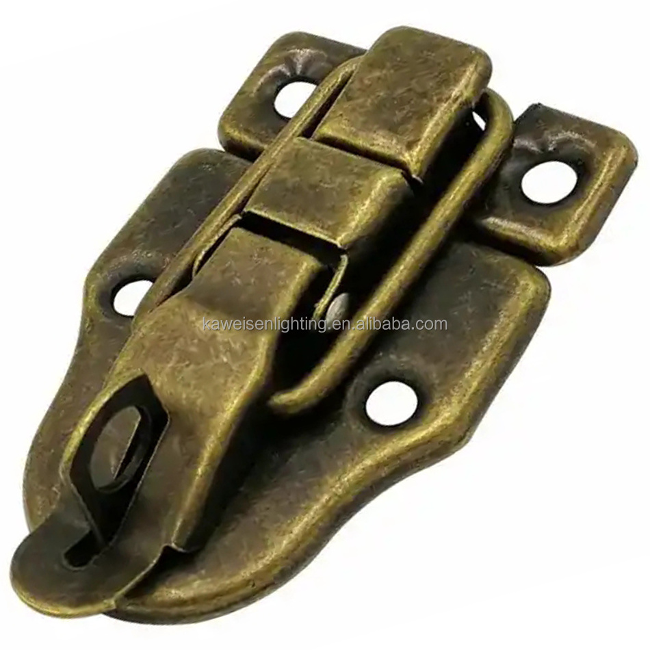 Best Selling Case Lock Latch With Safety Design Suitcase Hardware Parts Spring Metal Antique Toggle Catch Hasp Lock For Luggage