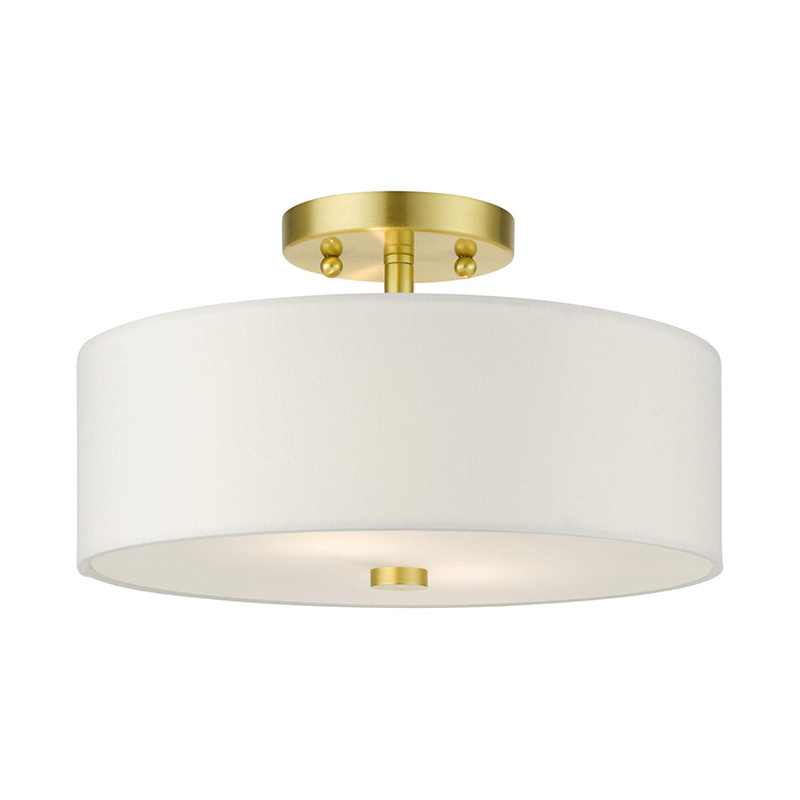 Modern Brass Round Ceiling Light Flush Mount Light Fixtures Home Decor Ceiling Lamp for Living Room Bedroom Hotel