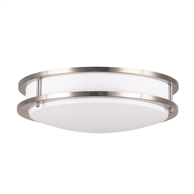 2-Lights 32 Inch Oval Flush Mount Ceiling Light Indoor Semi Flush Mount 65W Ceiling Lamp With Slate Grey Shade