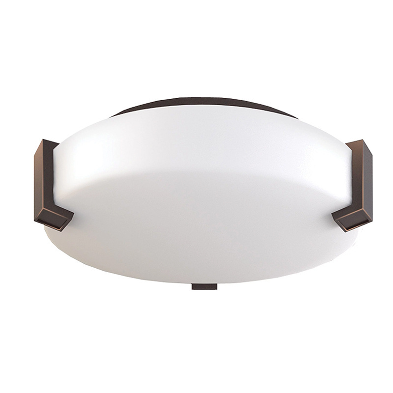 Kawell Factory Wholesale Ceiling Lighting Fixture Hotel Hallway Modern Bronze Indoor LED Flush Mount Ceiling Light