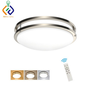 Dimmable LED Flush Mount Ceiling Light Fixture HotelHome Lighting Surface Mounted Ceiling Lamp Remote Control Ceiling Lighting