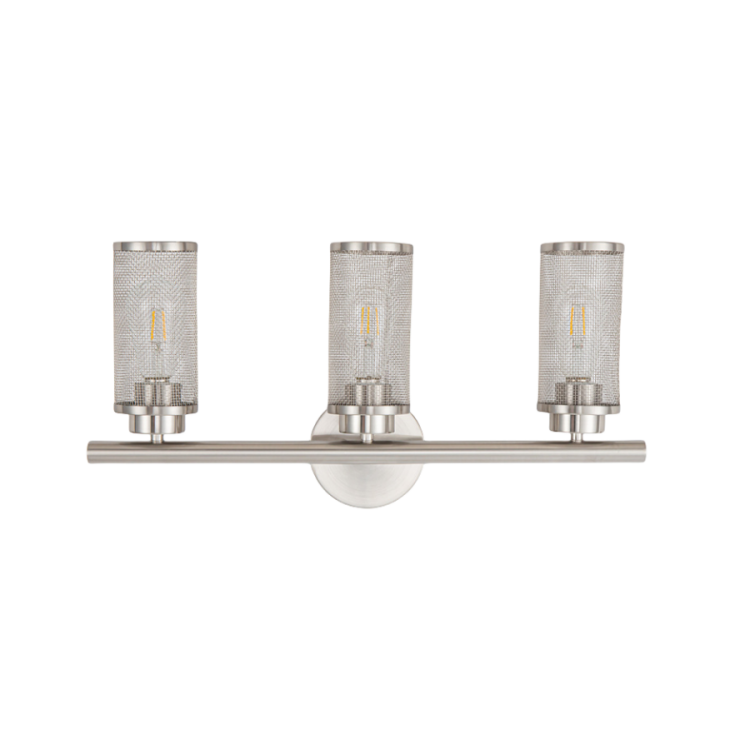 Bath Vanity Light Wall Light Fixtures Brushed Nickel Industry 3 Light 24 inch Wall Sconce for Bathroom