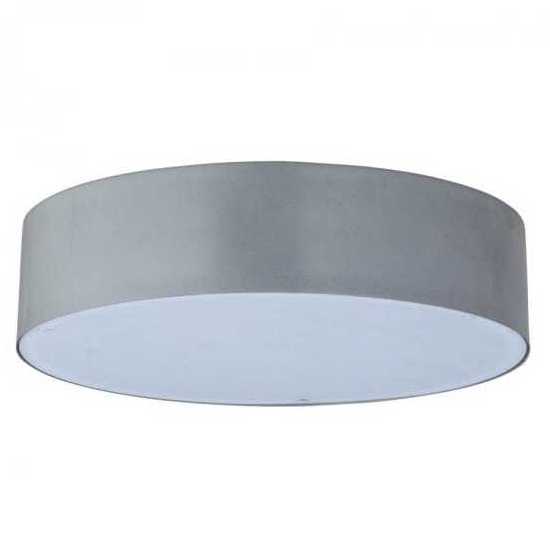 New Arrival Surface Ceiling Mounted Hotel Lighting Fixture Modern Round Hardback Linen 14'' LED Ceiling Lamp for Bedroom