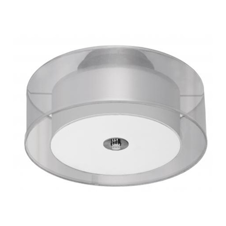 White Linen Modern Ceiling Decorative Lamparas Led De Techo Para Interior Flush Ceiling Lights