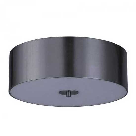 New Arrival Surface Ceiling Mounted Hotel Lighting Fixture Modern Round Hardback Linen 14'' LED Ceiling Lamp for Bedroom