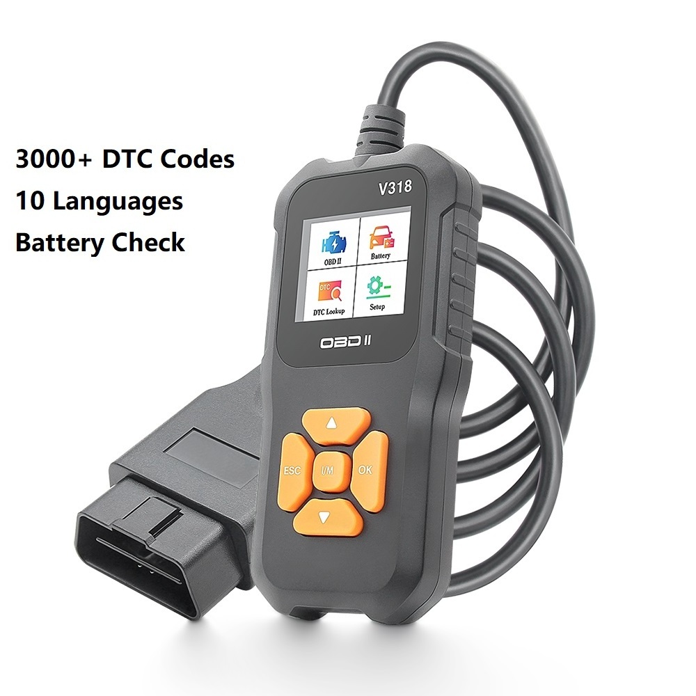 Mini OBD2 Scanner V318 Car Fault Code Reader Check Engine Light Clear Fault Code OBD2 Escaner Scanner Automotriz Diagnostic Tool