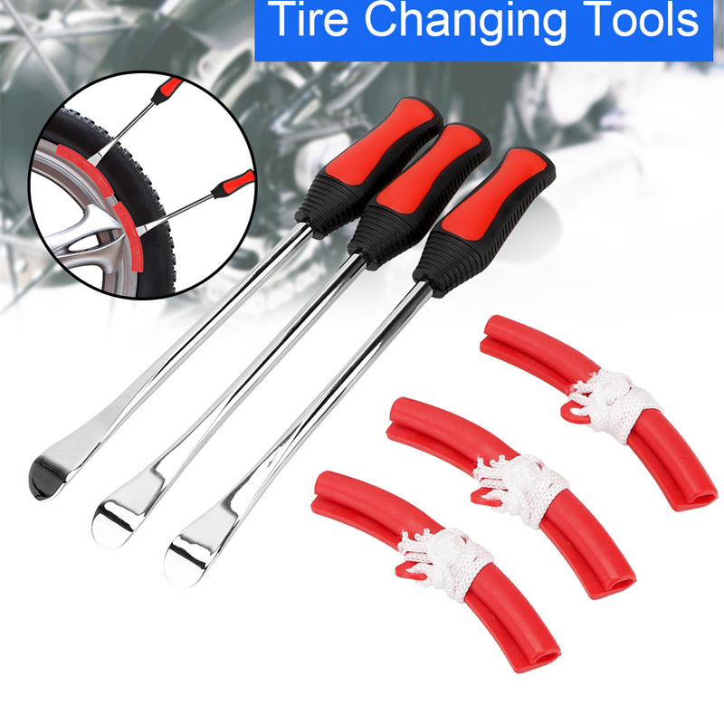 Rim Protector Tire Changing Lever Tools Auto Spoon Tire Kit Motorcycle Bicycle Tire Changing Levers