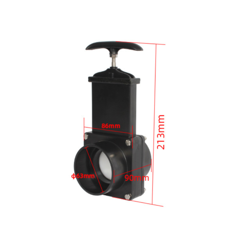 3in RV Knife Water Gate Valve Durable Flow Van Sewer Hose Plastic Exterior Home Accessories Caravan Drain