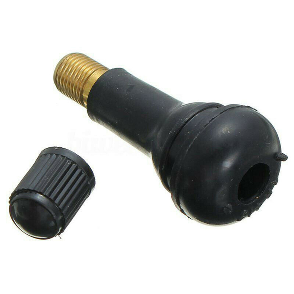 100Pcs TR413 Snap In Type Rubber Tire Valve Cap Car Truck Tubeless Tyre Valve Stem Cover High Quality Car Accessories